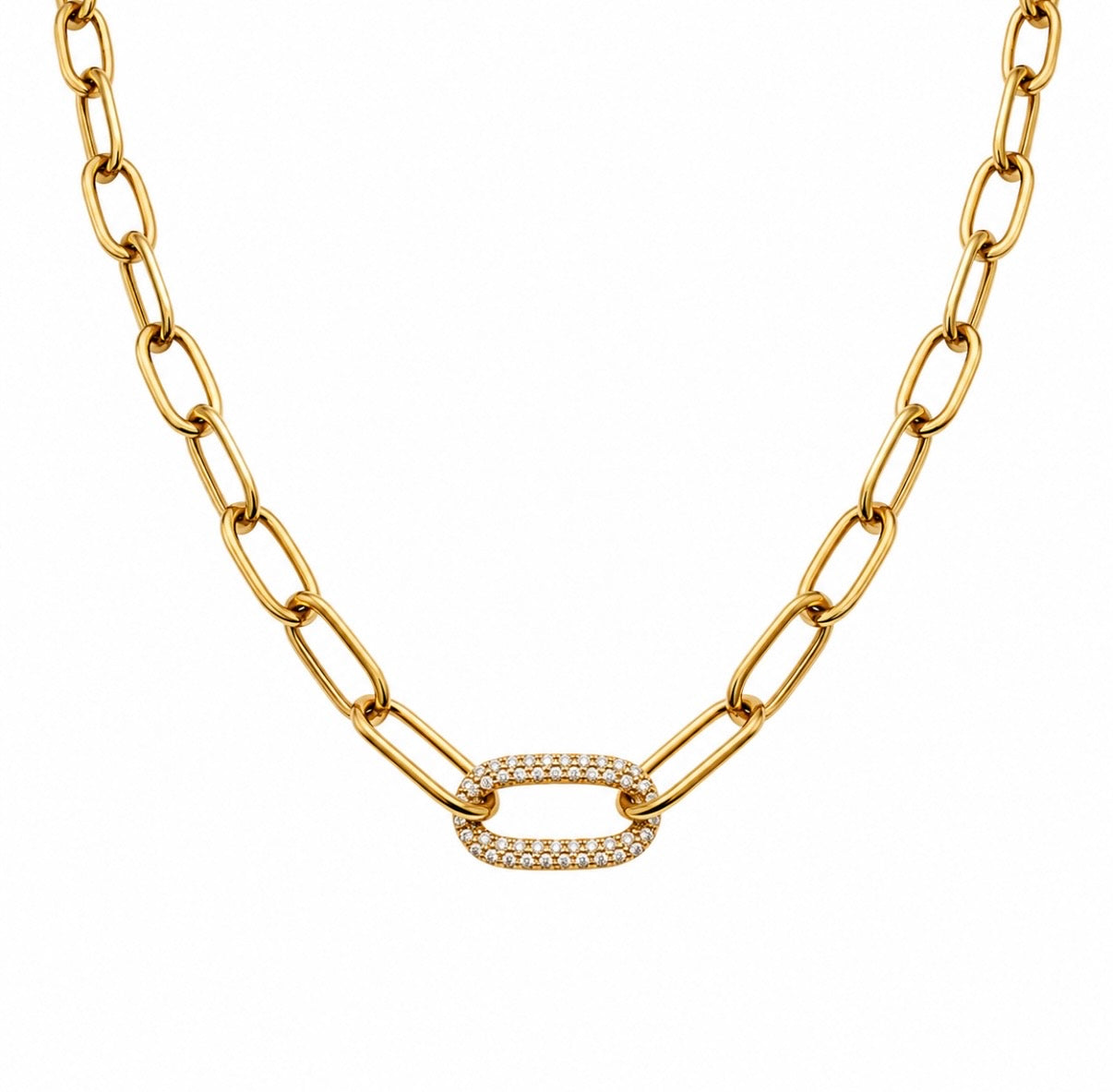 Collar eslabón zirconia