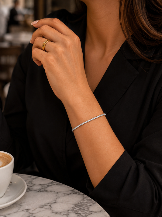 Pulsera tipo tennis