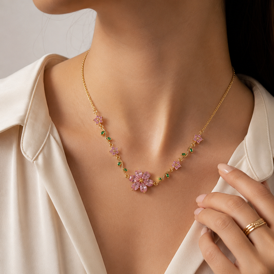 Collar flores