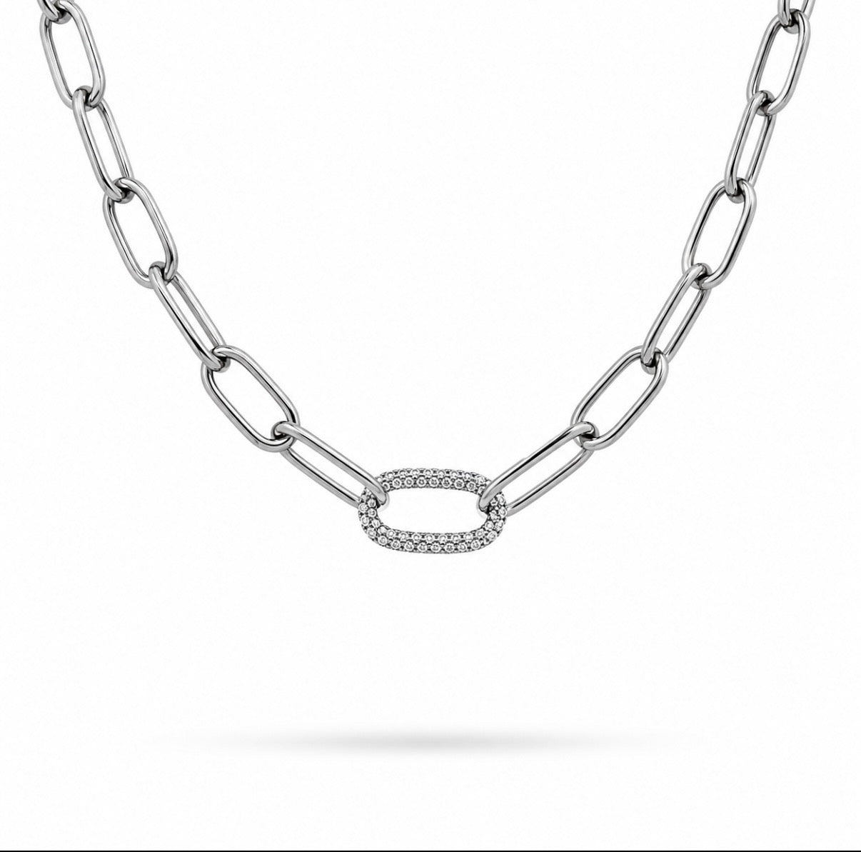 Collar eslabón zirconia