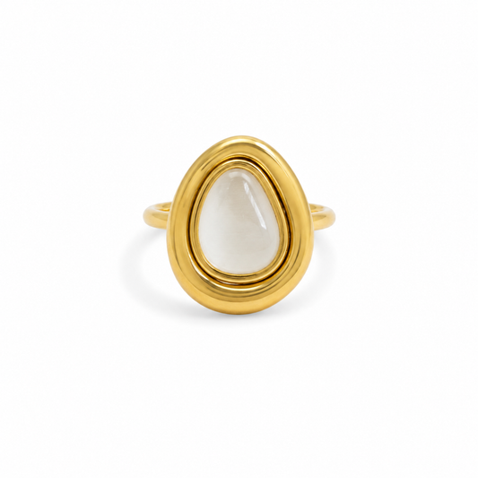 Anillo perla lunar